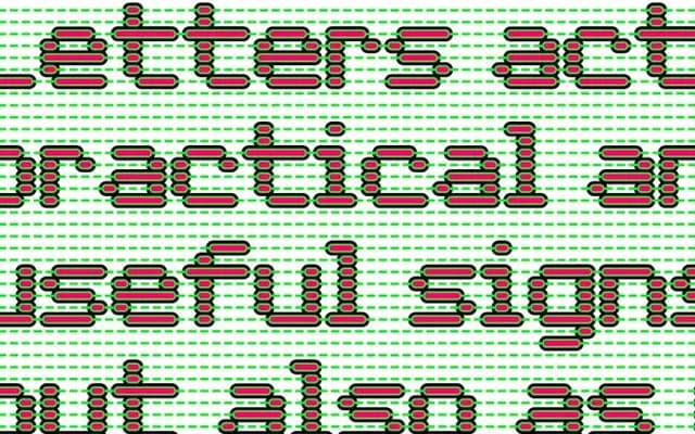 Foundry Dit specimen from The Foundry Types