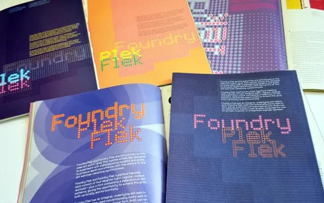 Foundry Flek specimen from The Foundry Types