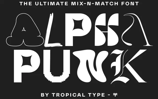 Alpha Punk specimen from Tropical Type