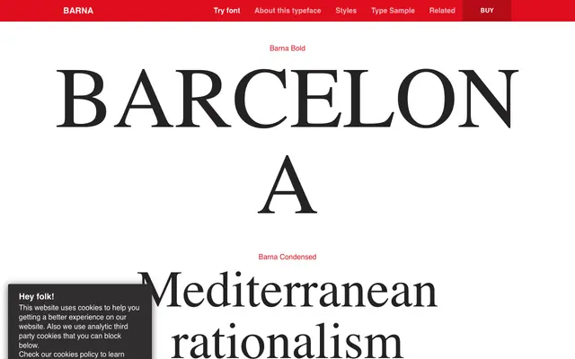 Barna specimen from Typerepublic