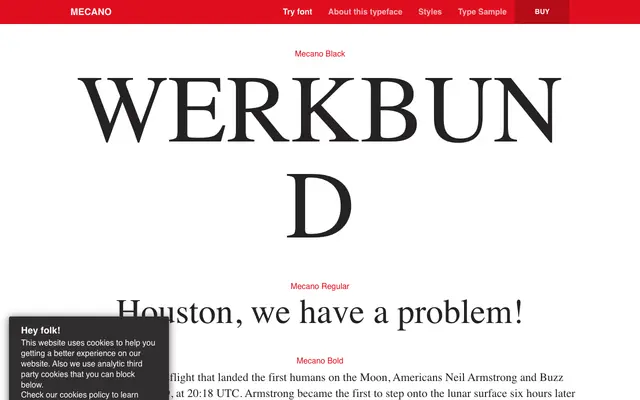 Mecano specimen from Typerepublic