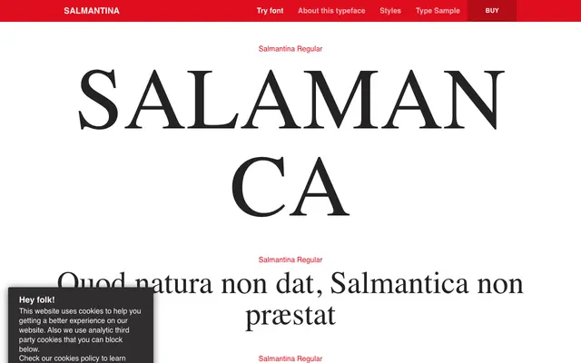 Salmantina specimen from Typerepublic