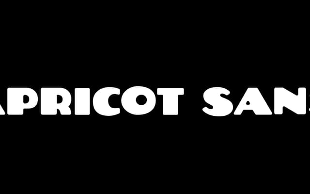 Apricot Sans specimen from Yeahright Type