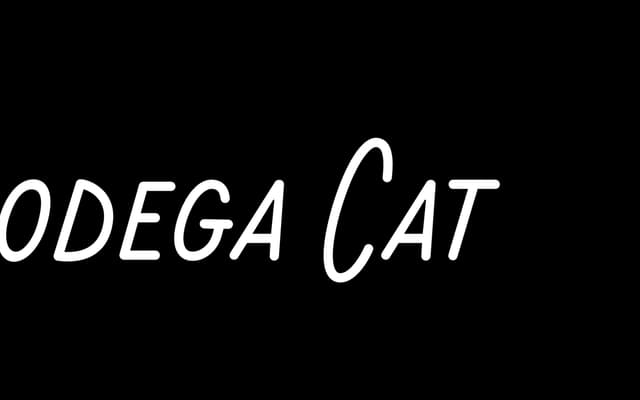 Bodega Cat specimen from Yeahright Type