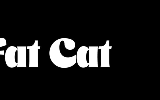 Fat Cat specimen from Yeahright Type