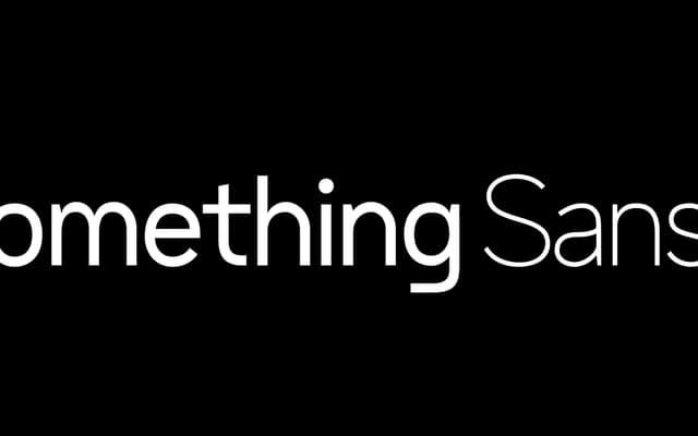 Something Sans specimen from Yeahright Type
